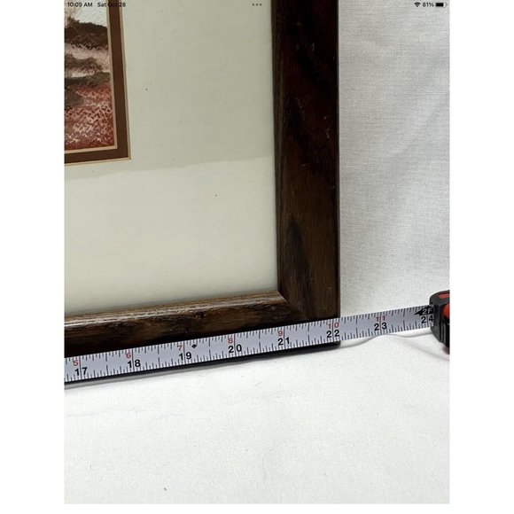 OOAK Pastel Chalk Wall Art Drawing Vtg 80s Boy Girl Signed Framed Matted 22x27 - Picture 7 of 11